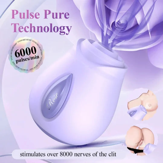 Lavender Rose Suction Massager - Image 2