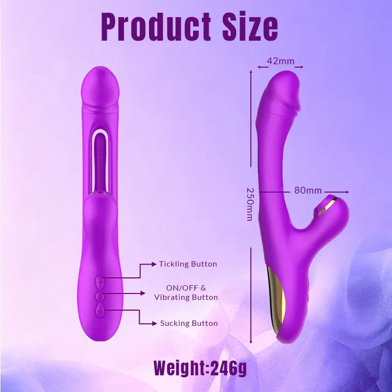 Vibrating Suction Pleasure Wand