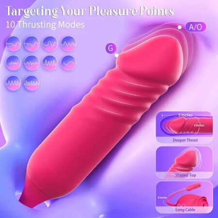 Rose Clitoral Suction G-Spot Vibrator