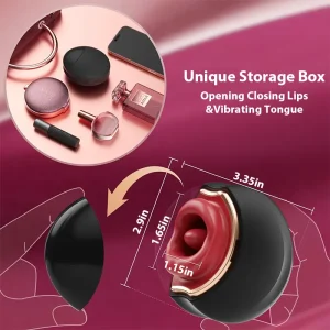 Rose Sex Toy with Tongue Vibration for Discreet Pleasure