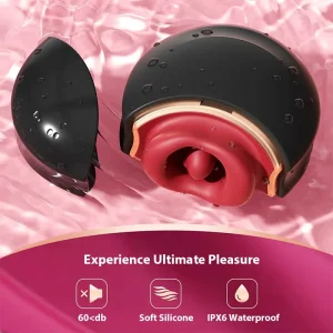 Rose Sex Toy with Tongue Vibration for Discreet Pleasure