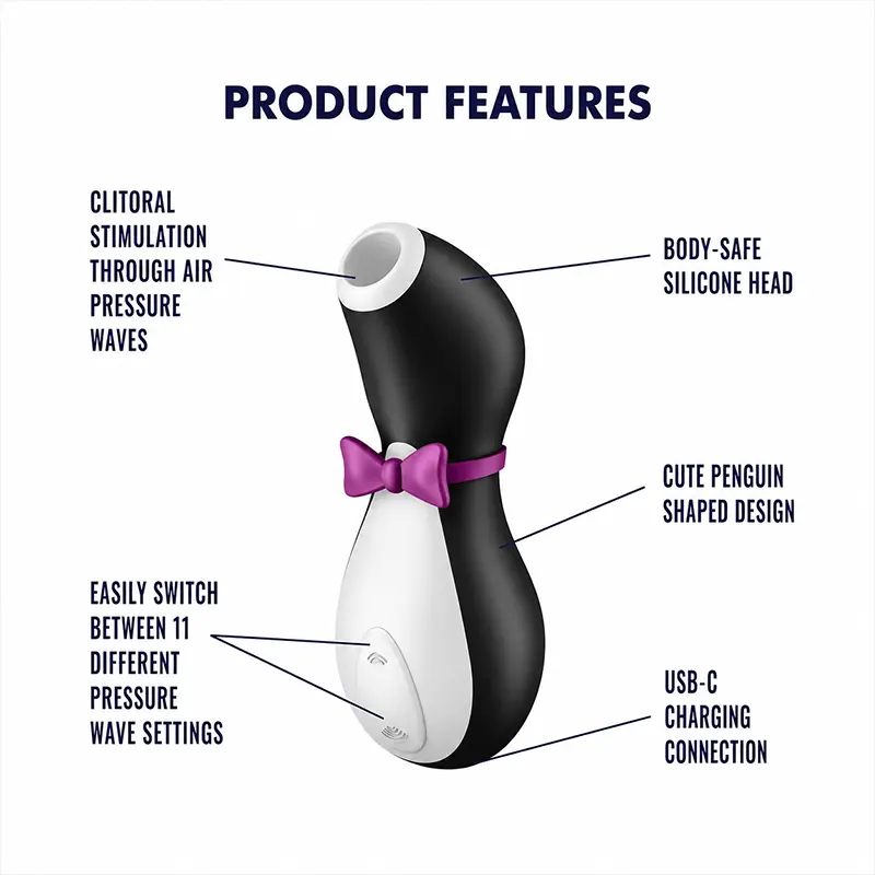 Penguin Clitoral Suction Massager - Image 3